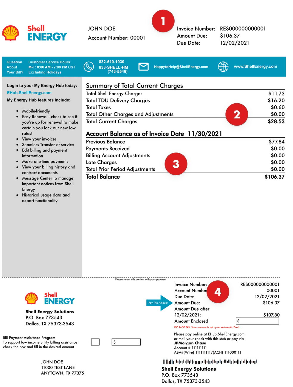 Reading Your Utility Bill